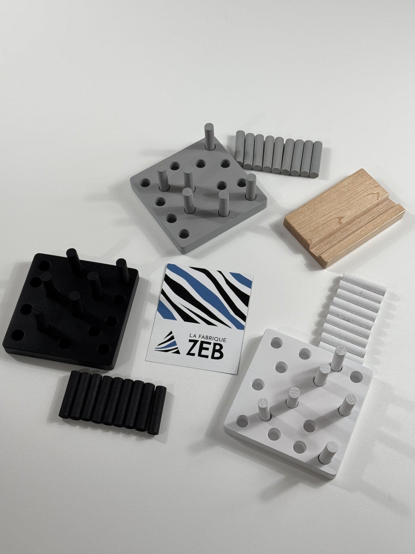 Set of 3 Small Peg Conceptual Boards #1