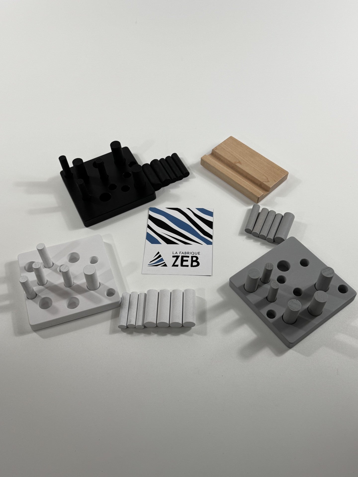 Set of 3 Large and Small Conceptual Peg Boards #1