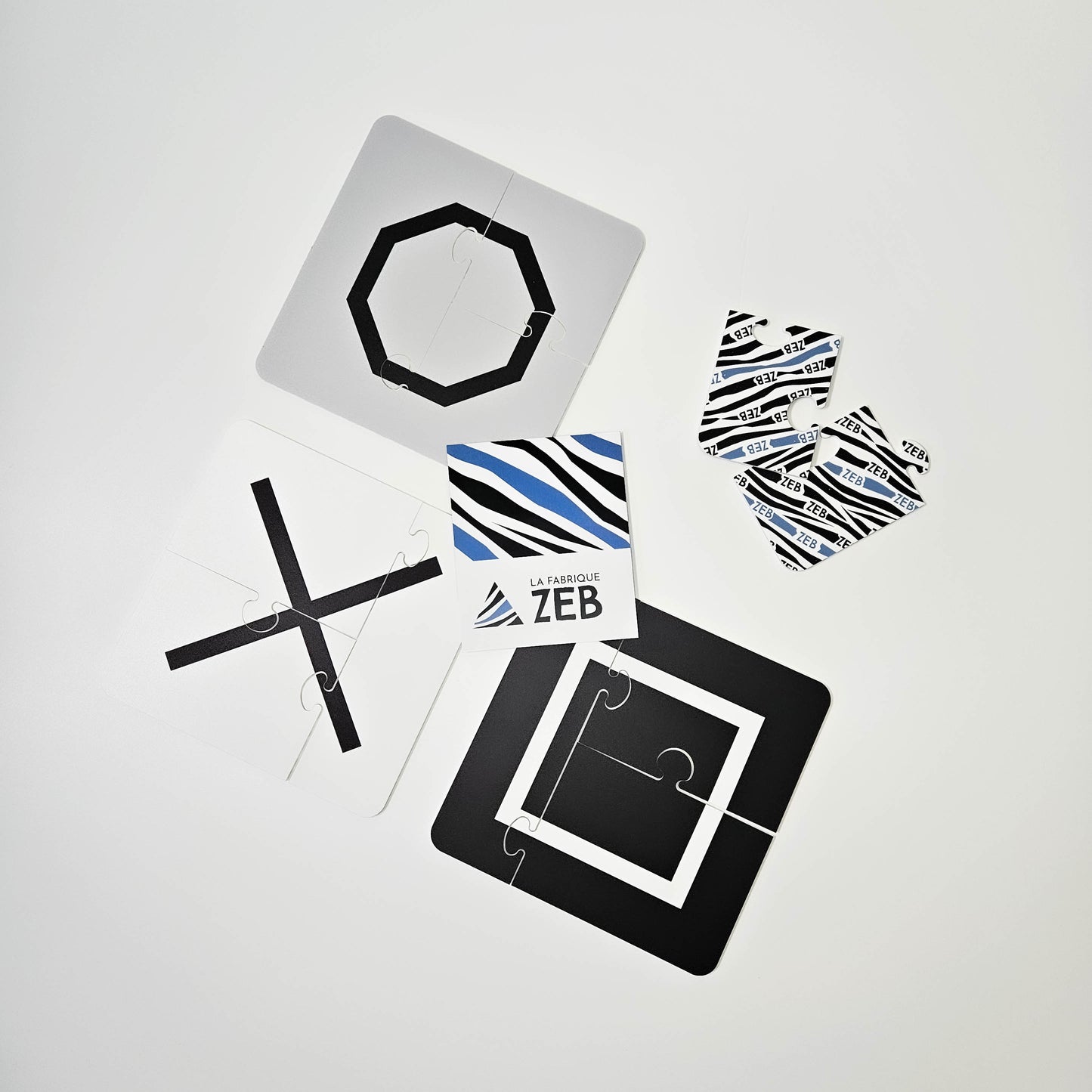 Ensemble de 9 puzzles conceptuels - 3 morceaux