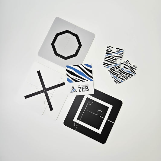 Ensemble de 9 puzzles conceptuels - 3 morceaux